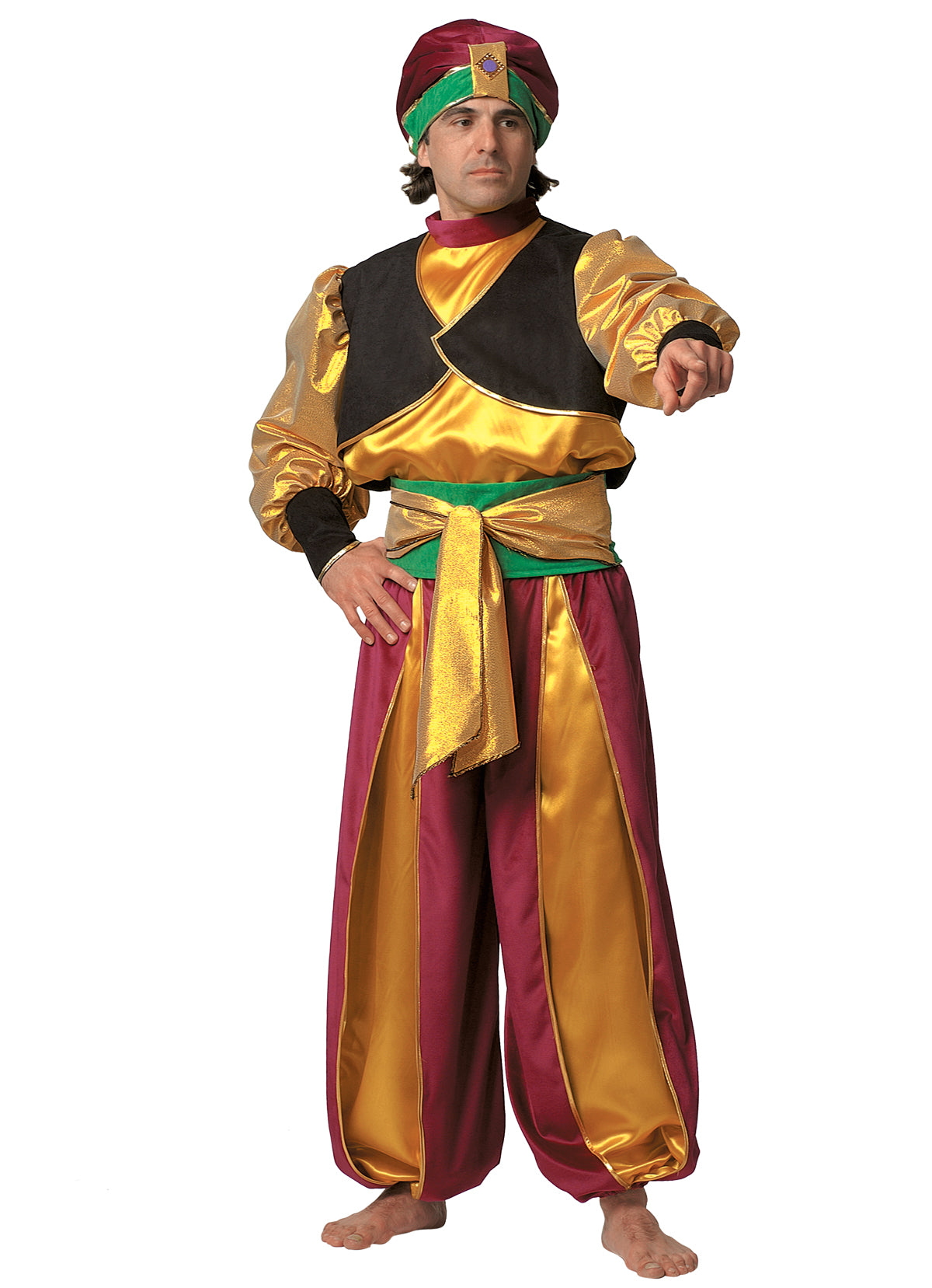 Arab Sultan King Costume - Style 2 - Adult Male