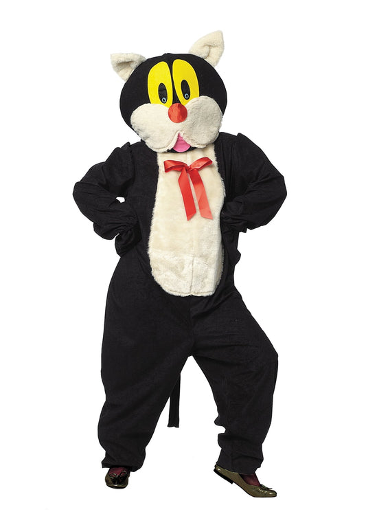 Black Cat Mascot Costume - Adult