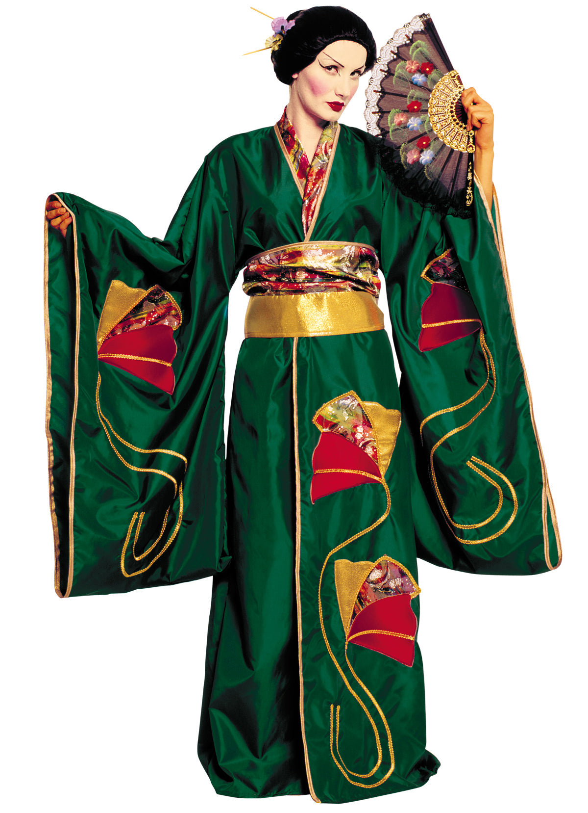 Dark Green Kimono Costume - Adult Female