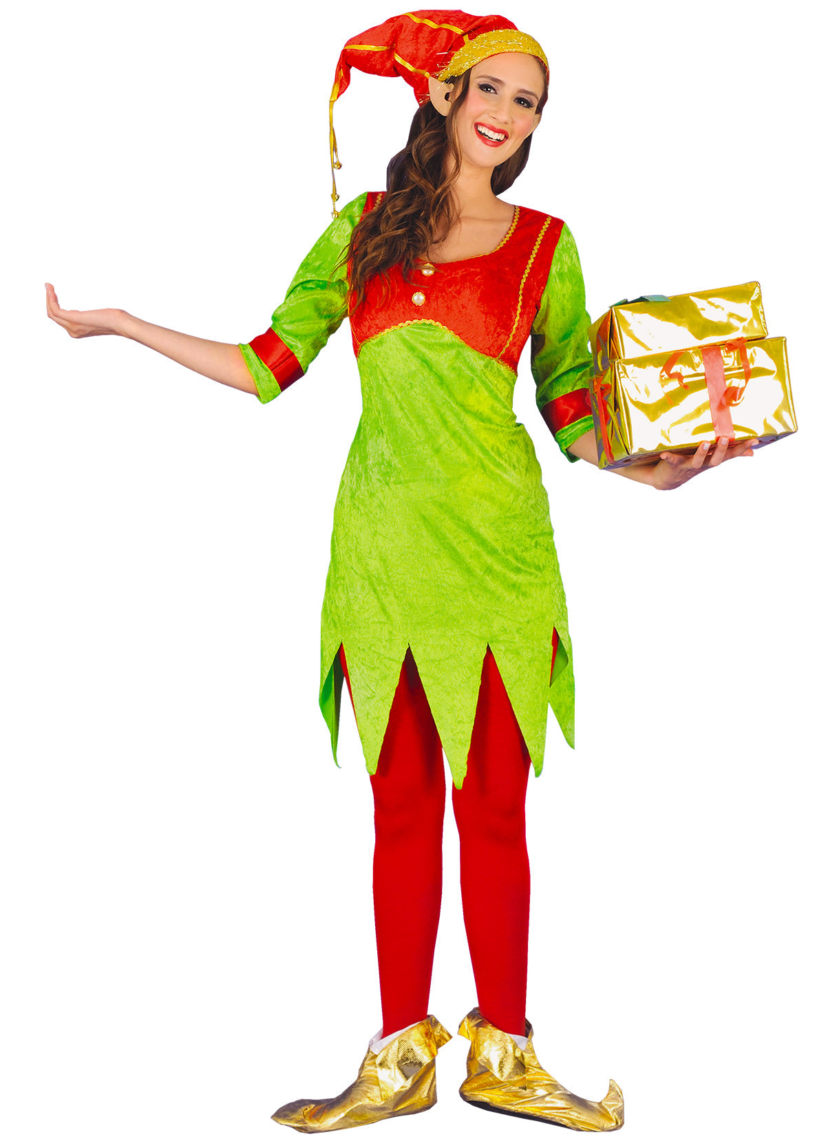 Christmas Santa's Helper Costume - Adult Woman