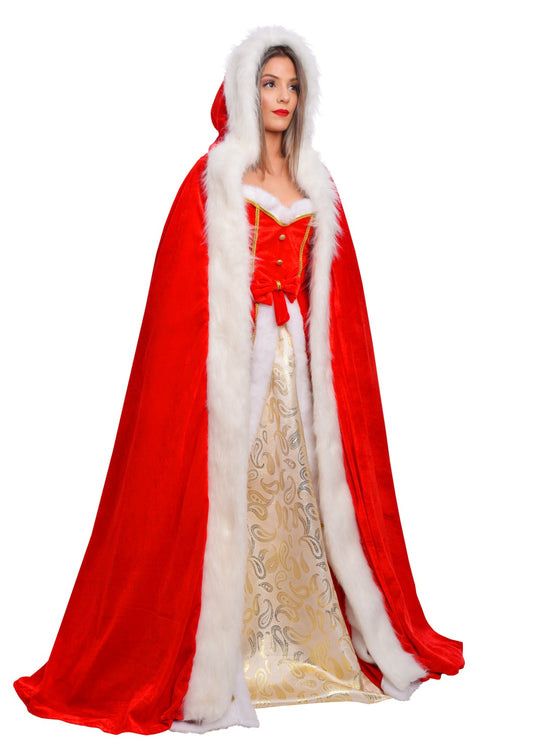 Christmas Velvet Cape - Adult Woman