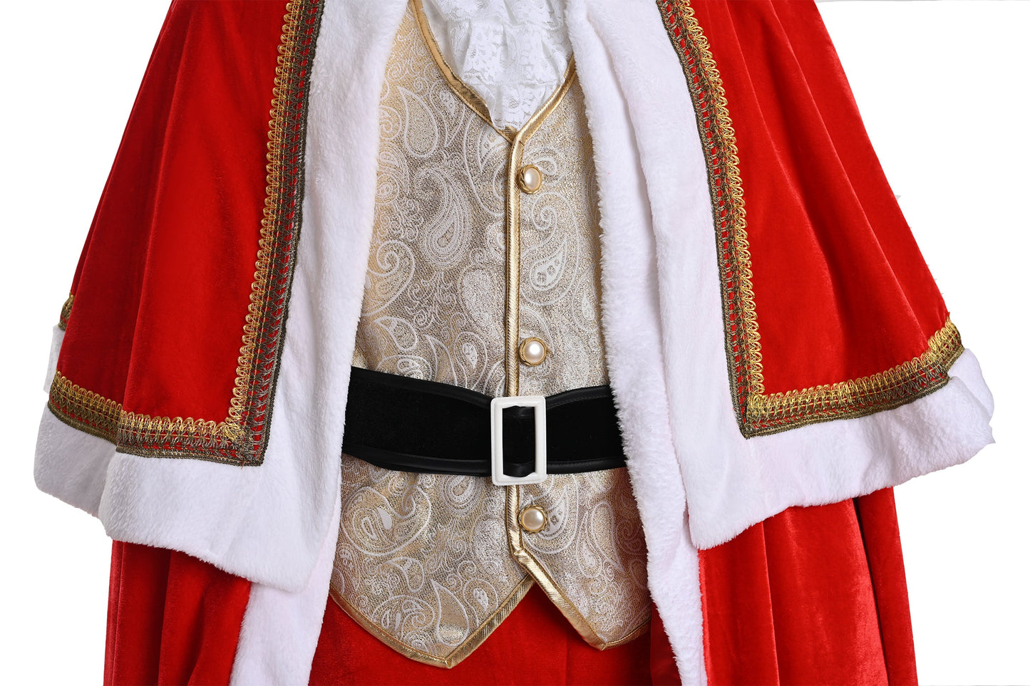 Christmas Gold Santa Claus Costume - Adult Male