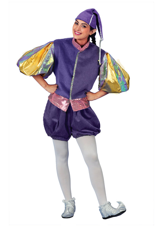 Christmas Purple Elf Costume - Adult Woman