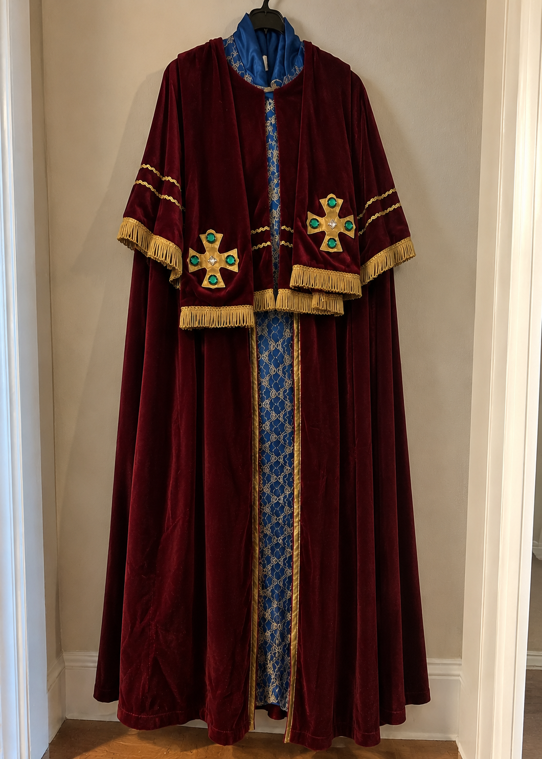 Christmas Burgundy Saint Nicholas Costume - Adult Male