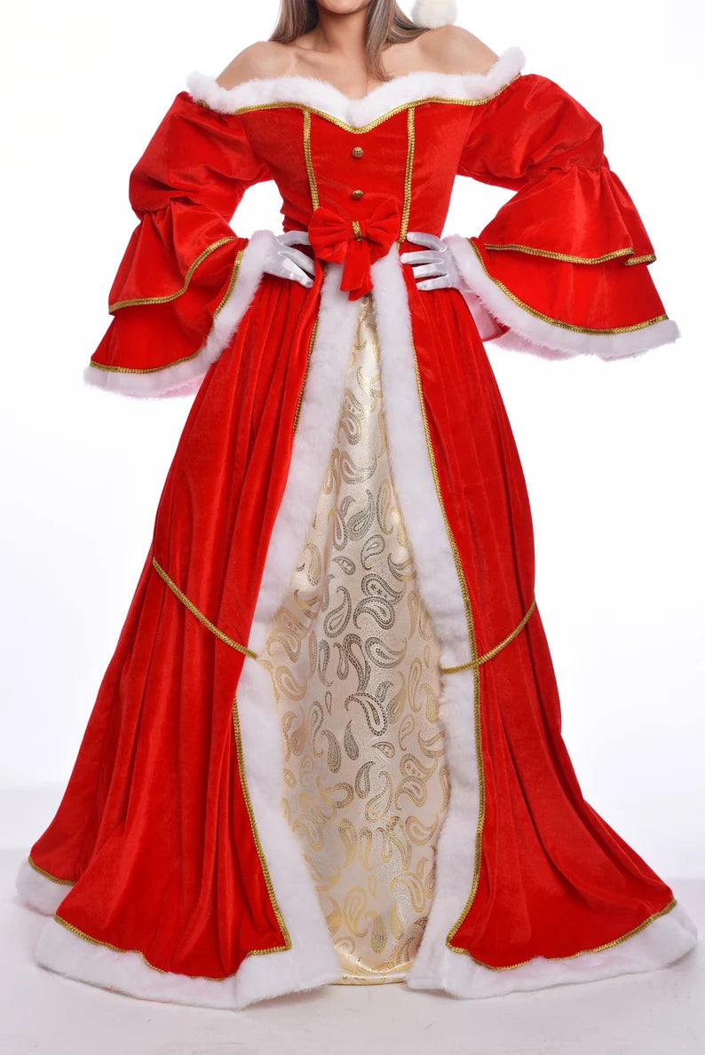 Christmas Mrs. Santa Claus Costume - Adult Woman