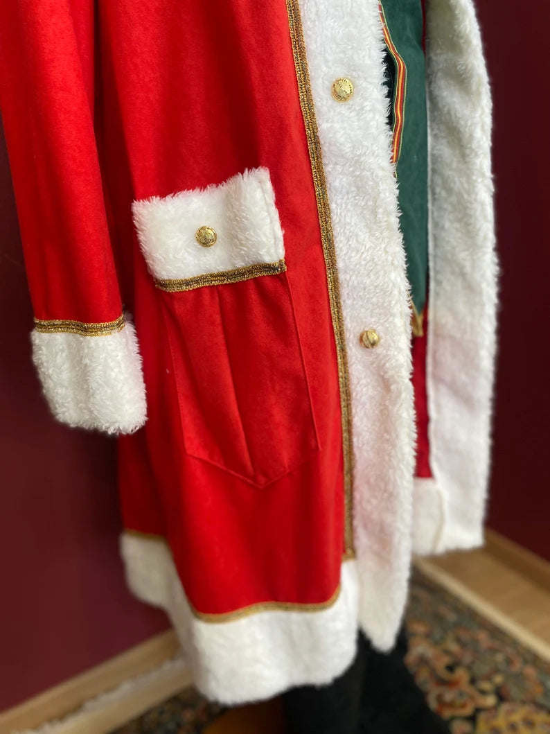 Christmas Festive Santa Claus Costume - Adult Male