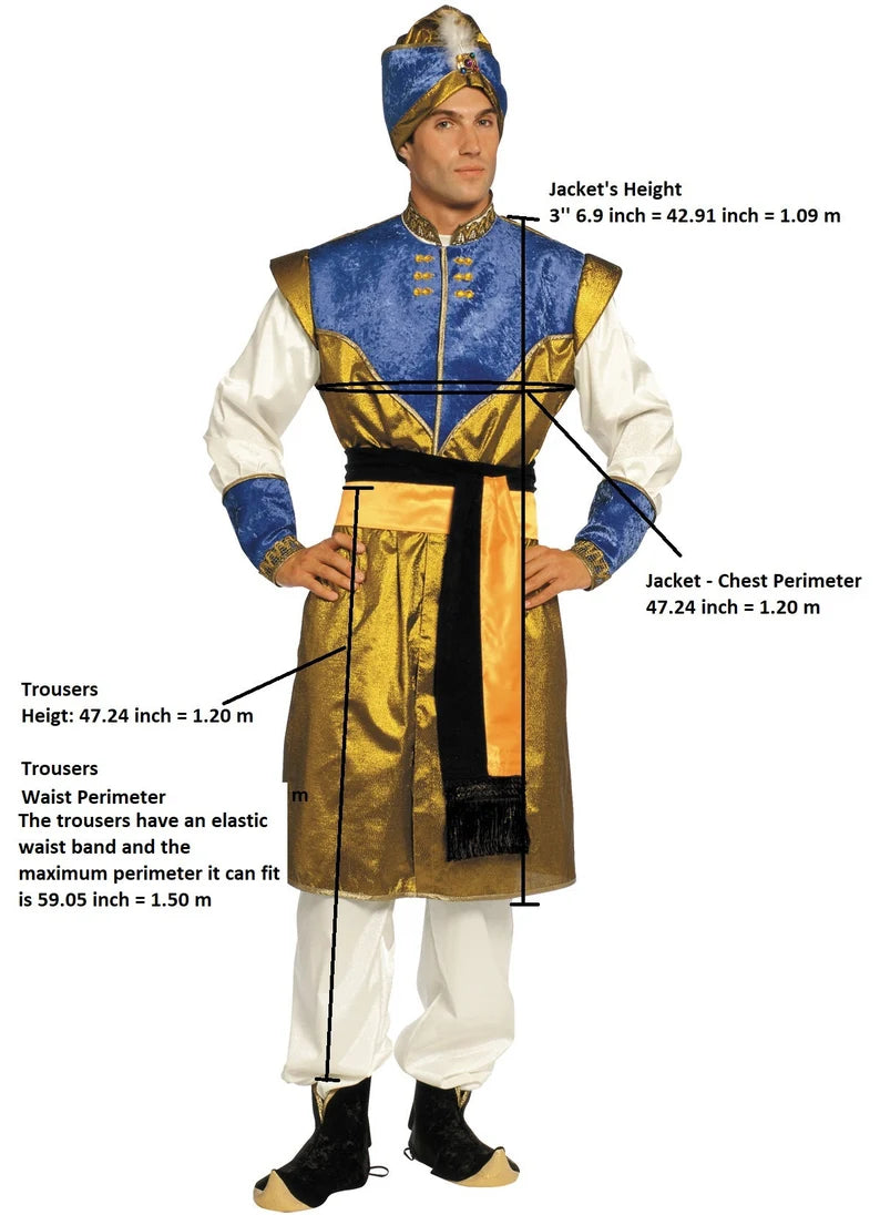 Maharaja Sultan King Costume - Adult Male