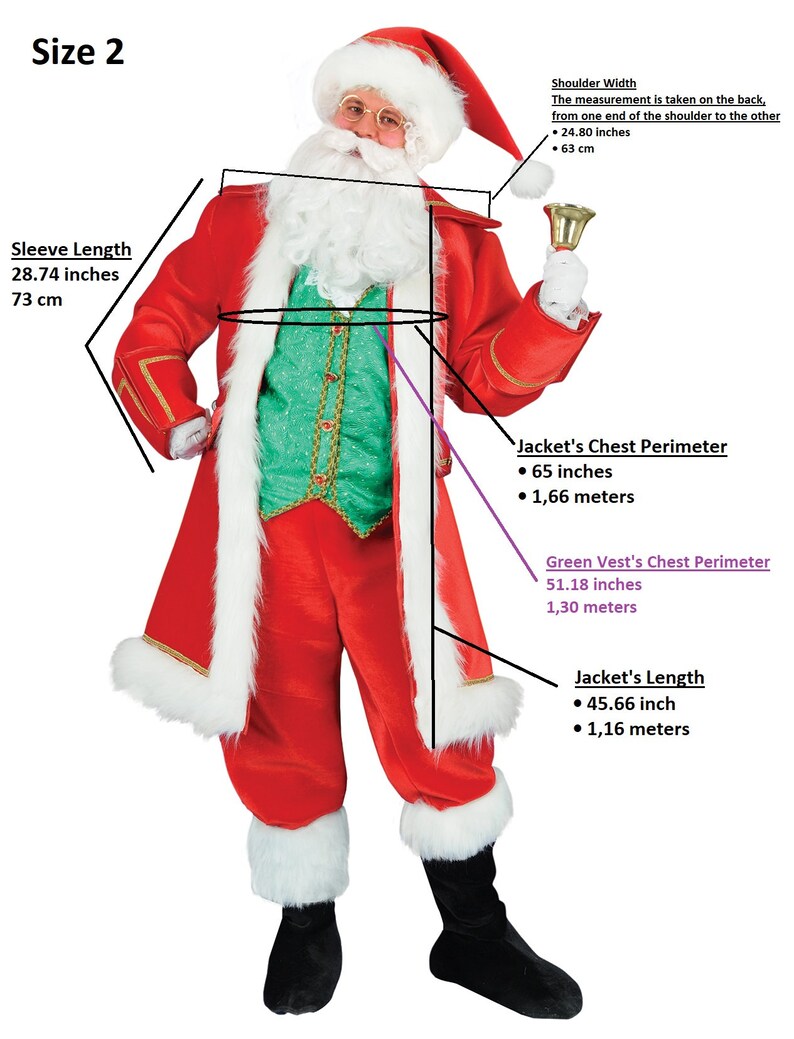 Christmas Santa Claus Costume - Adult Male