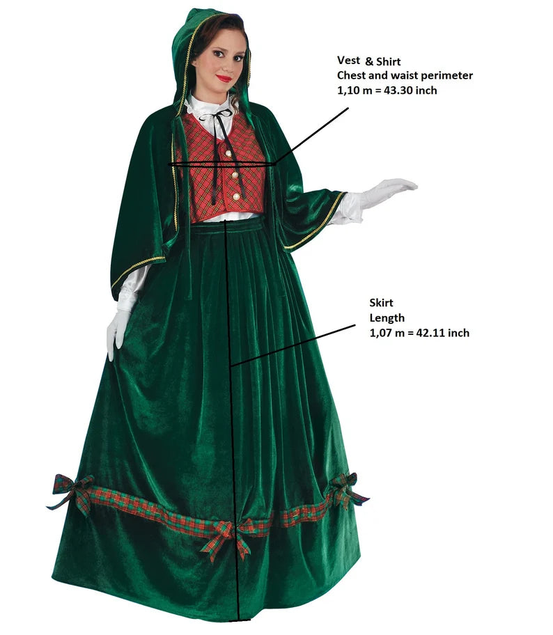 Christmas Caroler Costume - Adult Woman