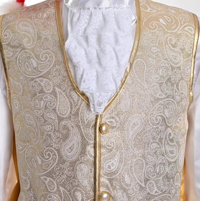 Christmas Gold Santa Claus Costume - Adult Male